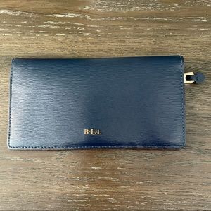 Lauren Ralph Lauren Women’s Leather Tate Slim Wallet - Blue